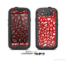 The Red Floral Sprout Skin For The Samsung Galaxy S3 LifeProof Case