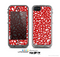 The Red Floral Sprout Skin for the Apple iPhone 5c LifeProof Case