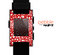 The Red Floral Sprout Skin for the Pebble SmartWatch