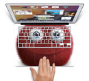 The Red Fuzzy Wuzzy Skin Set for the Apple MacBook Pro 15" with Retina Display