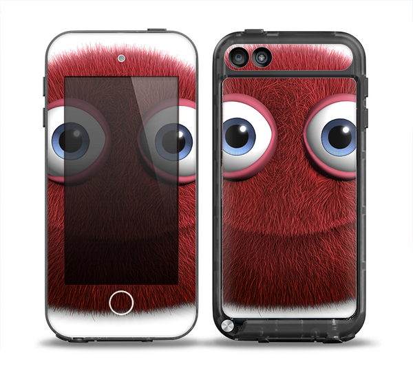 The Red Fuzzy Wuzzy Skin for the iPod Touch 5th Generation frē LifeProof Case