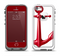 The Red Glossy Anchor Apple iPhone 5-5s LifeProof Fre Case Skin Set