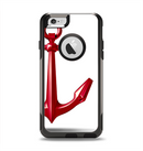The Red Glossy Anchor Apple iPhone 6 Otterbox Commuter Case Skin Set