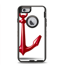 The Red Glossy Anchor Apple iPhone 6 Otterbox Defender Case Skin Set