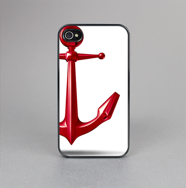 The Red Glossy Anchor Skin-Sert for the Apple iPhone 4-4s Skin-Sert Case