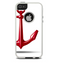 The Red Glossy Anchor Skin For The iPhone 5-5s Otterbox Commuter Case