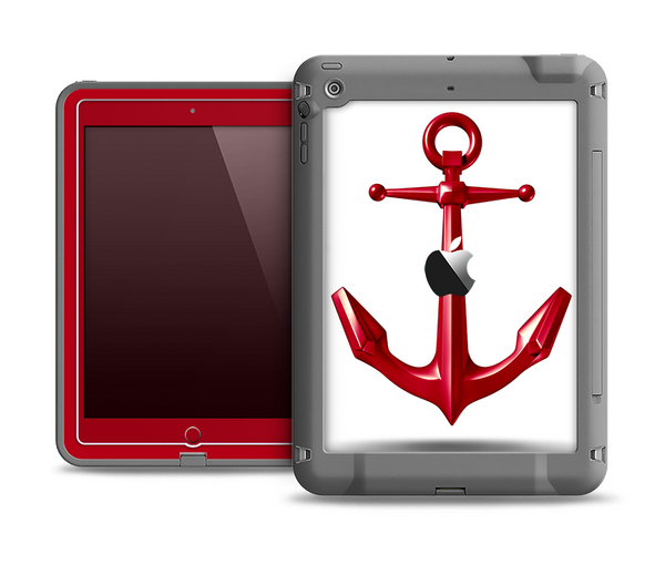 The Red Glossy Anchor Apple iPad Air LifeProof Fre Case Skin Set