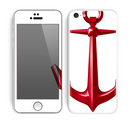 The Red Glossy Anchor Skin for the Apple iPhone 5c