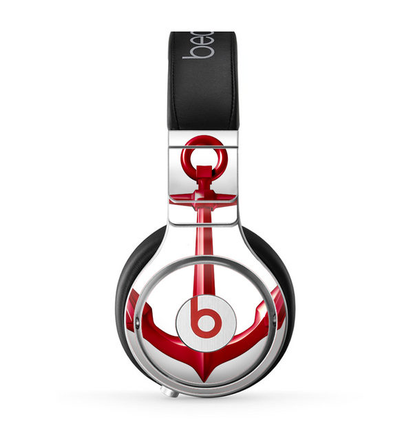 The Red Glossy Anchor Skin for the Beats by Dre Pro Headphones