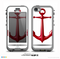 The Red Glossy Anchor Skin for the iPhone 5c nüüd LifeProof Case