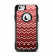 The Red Gradient Layered Chevron Apple iPhone 6 Otterbox Commuter Case Skin Set