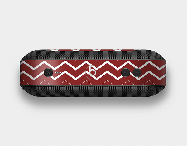 The Red Gradient Layered Chevron Skin Set for the Beats Pill Plus