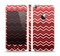 The Red Gradient Layered Chevron Skin Set for the Apple iPhone 5s