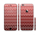 The Red Gradient Layered Chevron Sectioned Skin Series for the Apple iPhone 6s Plus