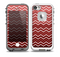 The Red Gradient Layered Chevron Skin for the iPhone 5-5s fre LifeProof Case