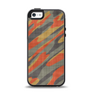 The Red, Green and Black Abstract Traditional Camouflage Apple iPhone 5-5s Otterbox Symmetry Case Skin Set