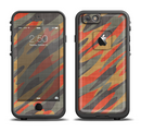 The Red, Green and Black Abstract Traditional Camouflage Apple iPhone 6/6s LifeProof Fre Case Skin Set
