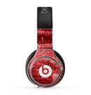 The Red Grunge Paint Splatter Skin for the Beats by Dre Pro Headphones