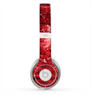 The Red Grunge Paint Splatter Skin for the Beats by Dre Solo 2 Headphones