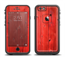 The Red Highlighted Wooden Planks Apple iPhone 6/6s LifeProof Fre Case Skin Set