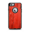 The Red Highlighted Wooden Planks Apple iPhone 6 Otterbox Defender Case Skin Set