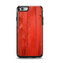 The Red Highlighted Wooden Planks Apple iPhone 6 Otterbox Symmetry Case Skin Set