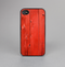 The Red Highlighted Wooden Planks Skin-Sert for the Apple iPhone 4-4s Skin-Sert Case