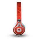 The Red Highlighted Wooden Planks Skin for the Beats by Dre Mixr Headphones
