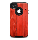 The Red Highlighted Wooden Planks Skin for the iPhone 4-4s OtterBox Commuter Case