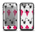The Red Icecream and Drink Icon Collage Apple iPhone 6/6s LifeProof Fre Case Skin Set