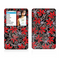 The Red Icon Flowers on Dark Swirl Skin For The Apple iPod Classic