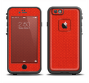 The Red Jersey Texture Apple iPhone 6/6s LifeProof Fre Case Skin Set