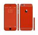 The Red Jersey Texture Sectioned Skin Series for the Apple iPhone 6/6s Plus