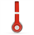 The Red Jersey Texture Skin for the Beats by Dre Solo 2 Headphones