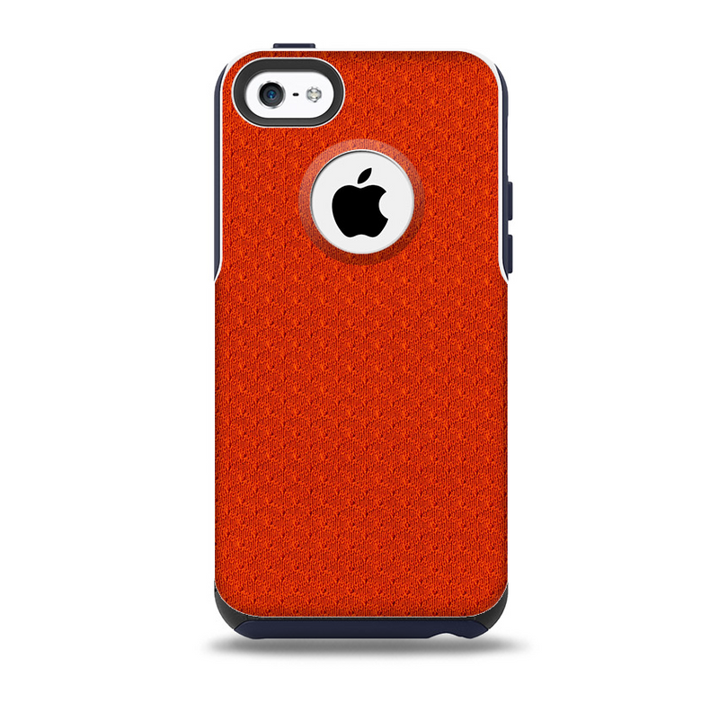 The Red Jersey Texture Skin for the iPhone 5c OtterBox Commuter Case