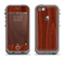The Red Mahogany Wood Apple iPhone 5c LifeProof Fre Case Skin Set
