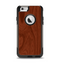 The Red Mahogany Wood Apple iPhone 6 Otterbox Commuter Case Skin Set