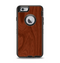 The Red Mahogany Wood Apple iPhone 6 Otterbox Defender Case Skin Set