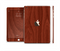 The Red Mahogany Wood Full Body Skin Set for the Apple iPad Mini 3