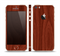 The Red Mahogany Wood Skin Set for the Apple iPhone 5s