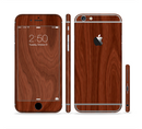 The Red Mahogany Wood Sectioned Skin Series for the Apple iPhone 6s Plus