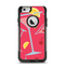 The Red Martini Drinks With Lemons Apple iPhone 6 Otterbox Commuter Case Skin Set