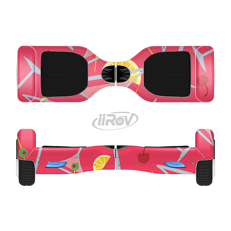 The Red Martini Drinks With Lemons Full-Body Skin Set for the Smart Drifting SuperCharged iiRov HoverBoard