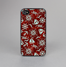 The Red Nautica Collage Skin-Sert for the Apple iPhone 4-4s Skin-Sert Case