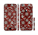 The Red Nautica Collage Sectioned Skin Series for the Apple iPhone 6s Plus