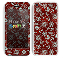 The Red Nautica Collage Skin for the Apple iPhone 5c