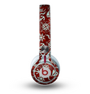 The Red Nautica Collage Skin for the Beats by Dre Mixr Headphones