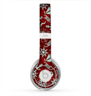 The Red Nautica Collage Skin for the Beats by Dre Solo 2 Headphones