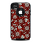 The Red Nautica Collage Skin for the iPhone 4-4s OtterBox Commuter Case
