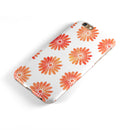 The Red Orange Watercolor Daisies iPhone 6/6s or 6/6s Plus 2-Piece Hybrid INK-Fuzed Case
